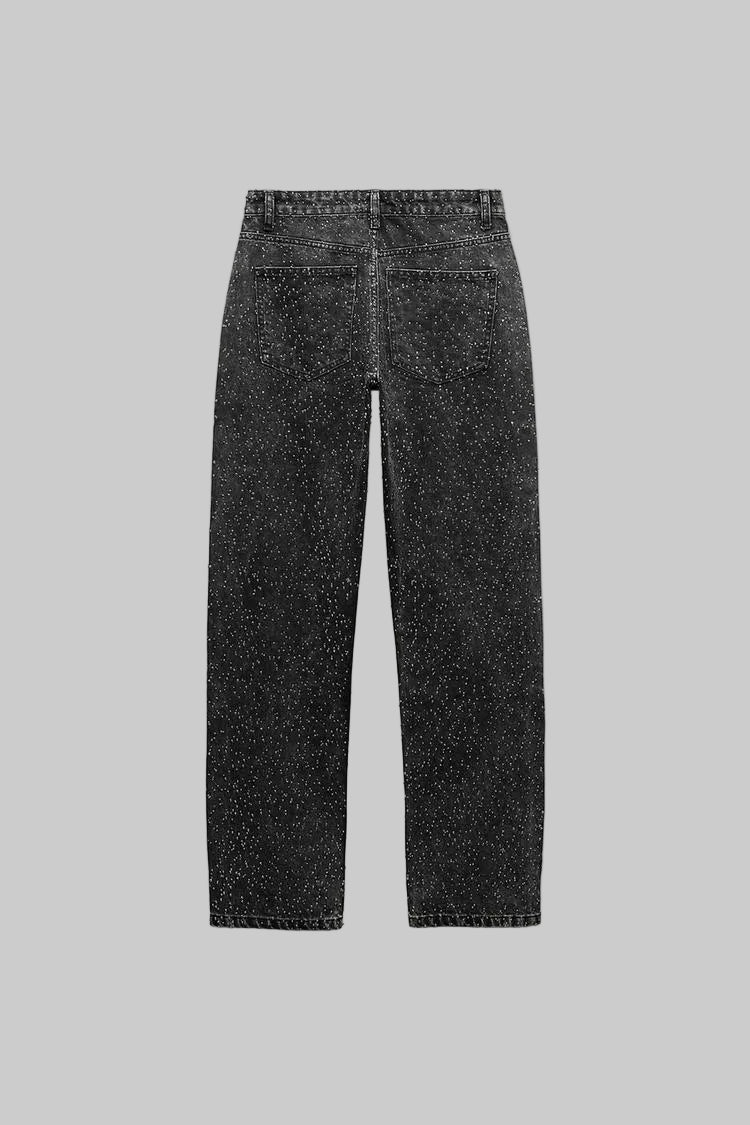 Luniva | Raka High Waist Jeans Med Glitter