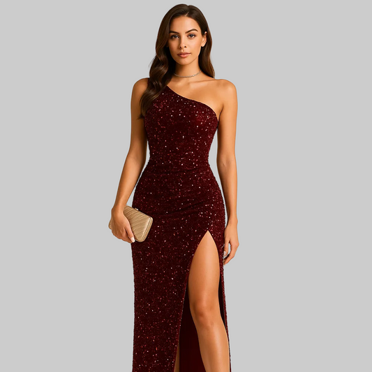 Iserine | Elegant Klänning Med Glitter