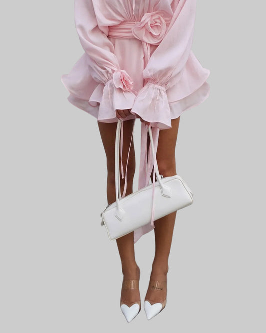 Rosalyna | Miniklänning Med Blommig Midja