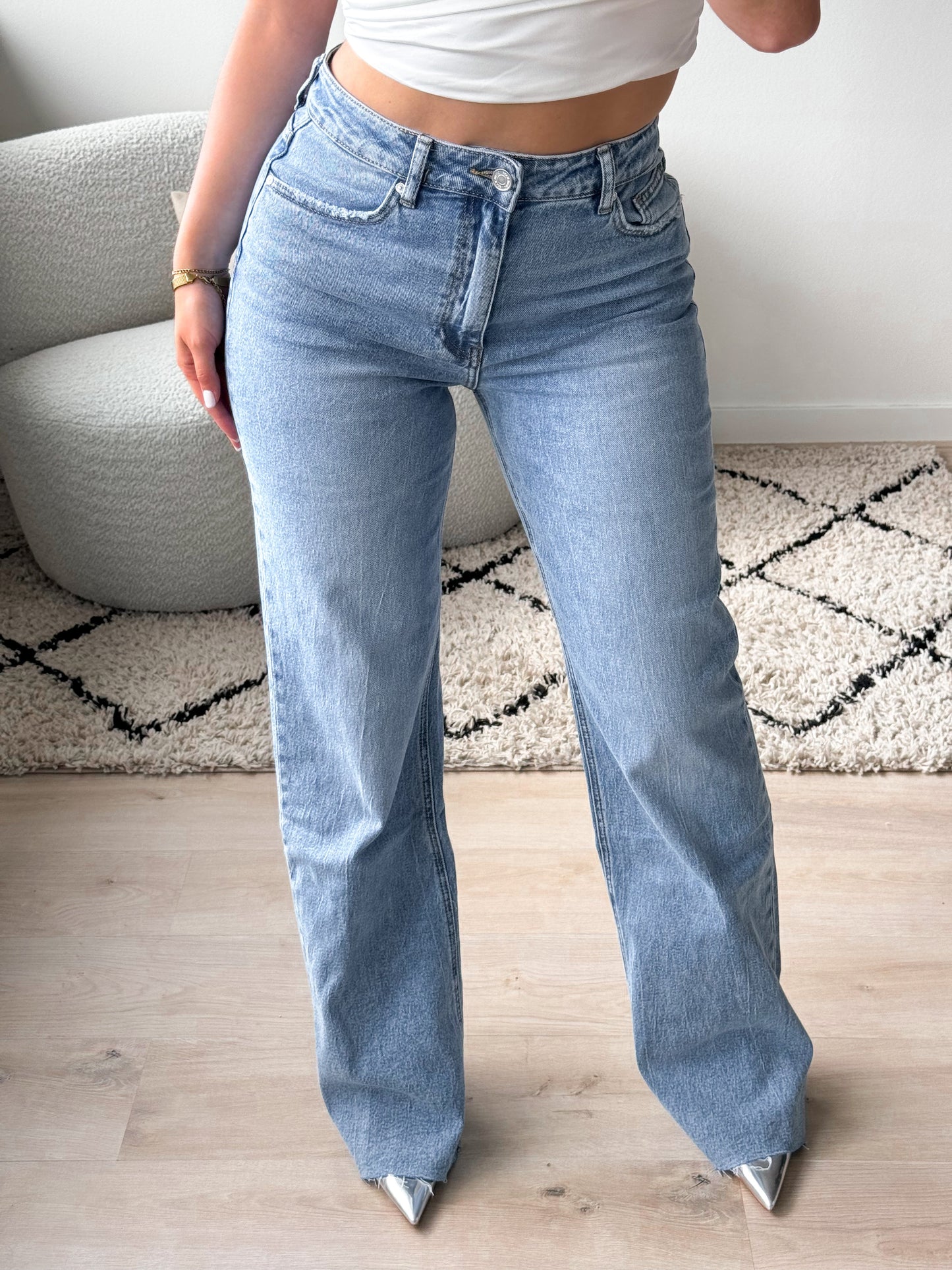 Delara - Denim Flare Jeans