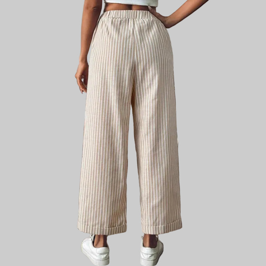 Svelta | Vida Byxor Med Randig Design