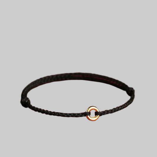 Iselva | Handvävt Guldcirkelarmband