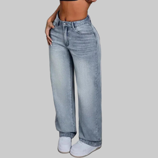 Ilaya | Högmidjade Vida Jeans