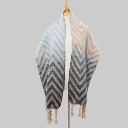 Loraine | Varm Halsduk Med Sicksackmönster