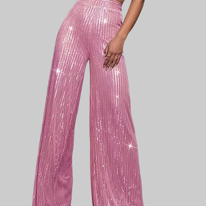 Astrina | Paljettbyxor Glansiga Vida Festbyxor