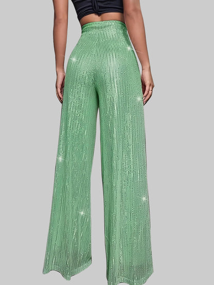 Astrina | Paljettbyxor Glansiga Vida Festbyxor