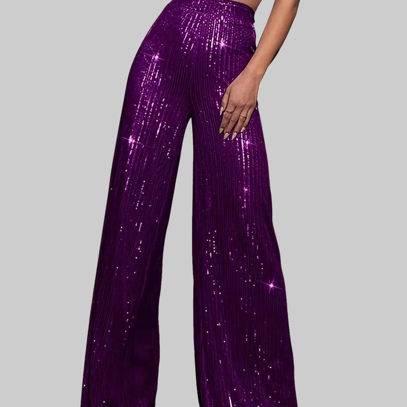 Astrina | Paljettbyxor Glansiga Vida Festbyxor