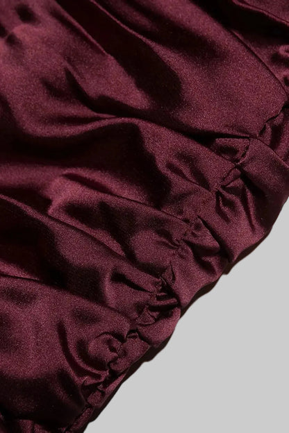 Genevieve | Lyxig Satin Miniklänning