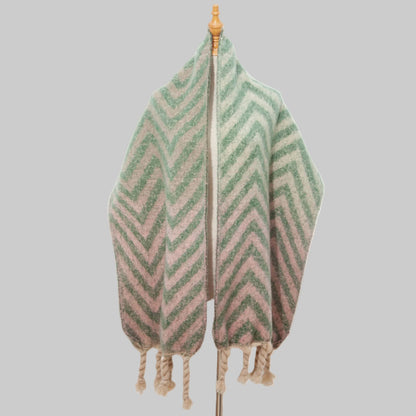 Loraine | Varm Halsduk Med Sicksackmönster