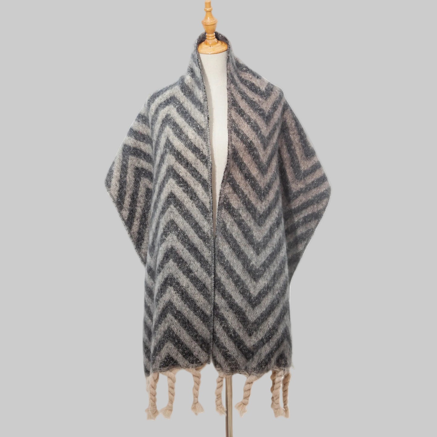 Loraine | Varm Halsduk Med Sicksackmönster