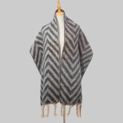 Loraine | Varm Halsduk Med Sicksackmönster