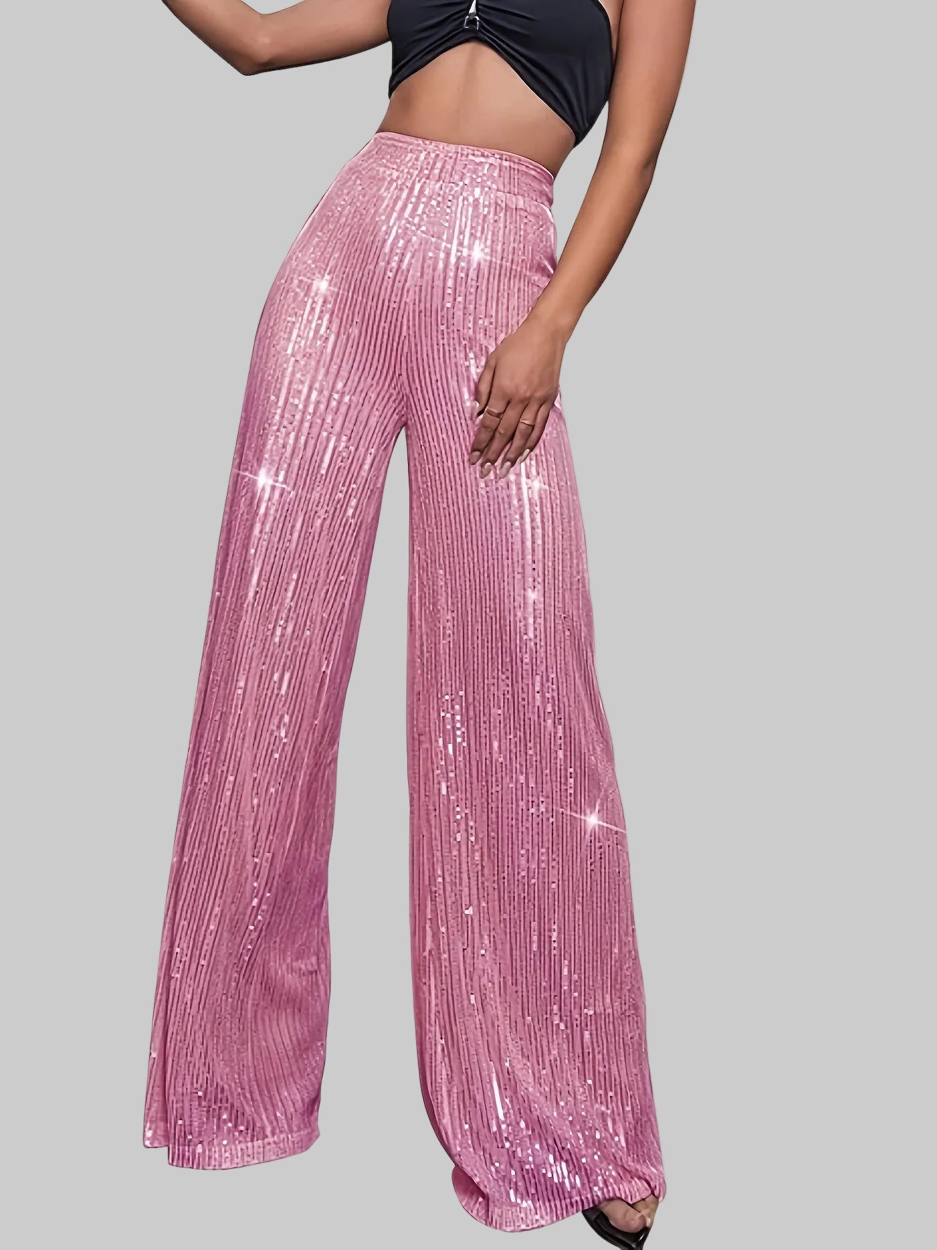 Astrina | Paljettbyxor Glansiga Vida Festbyxor