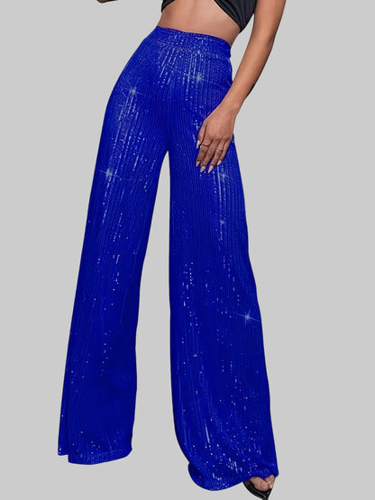 Astrina | Paljettbyxor Glansiga Vida Festbyxor