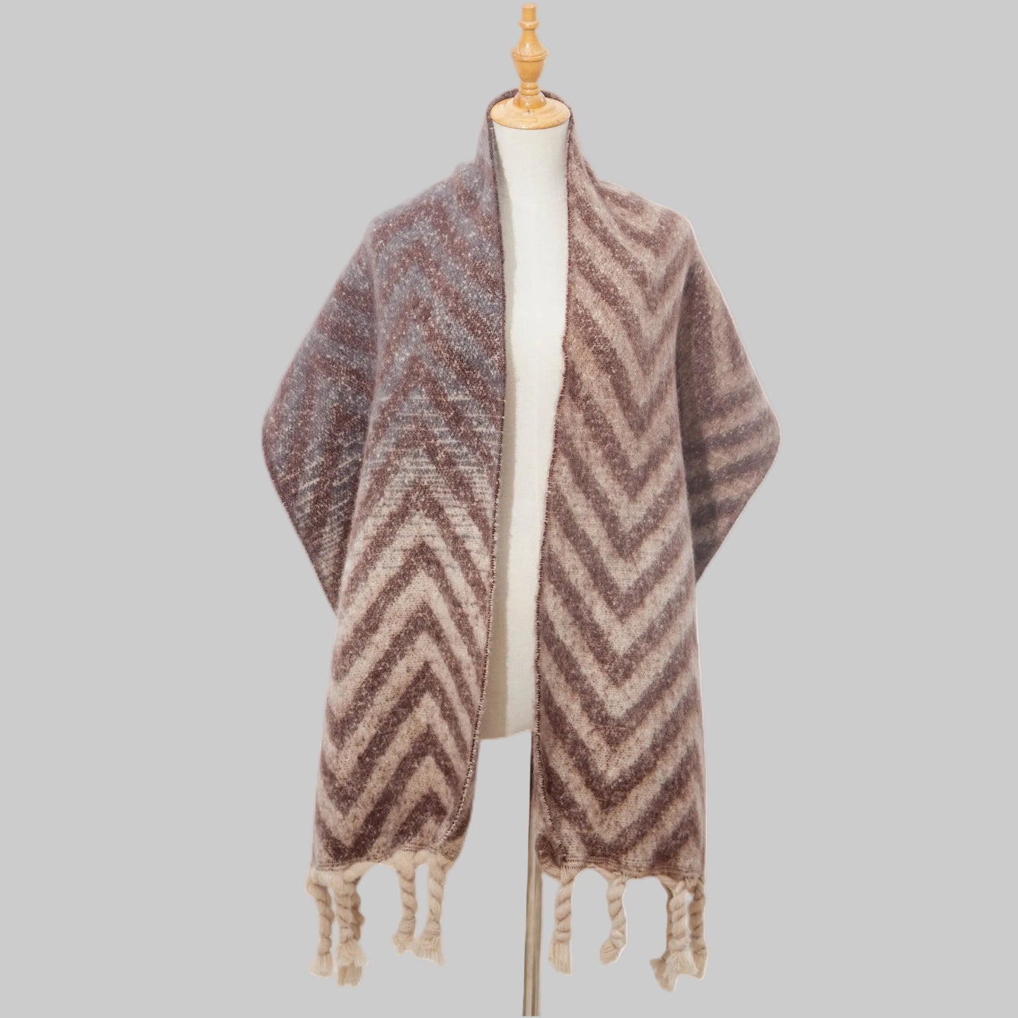 Loraine | Varm Halsduk Med Sicksackmönster