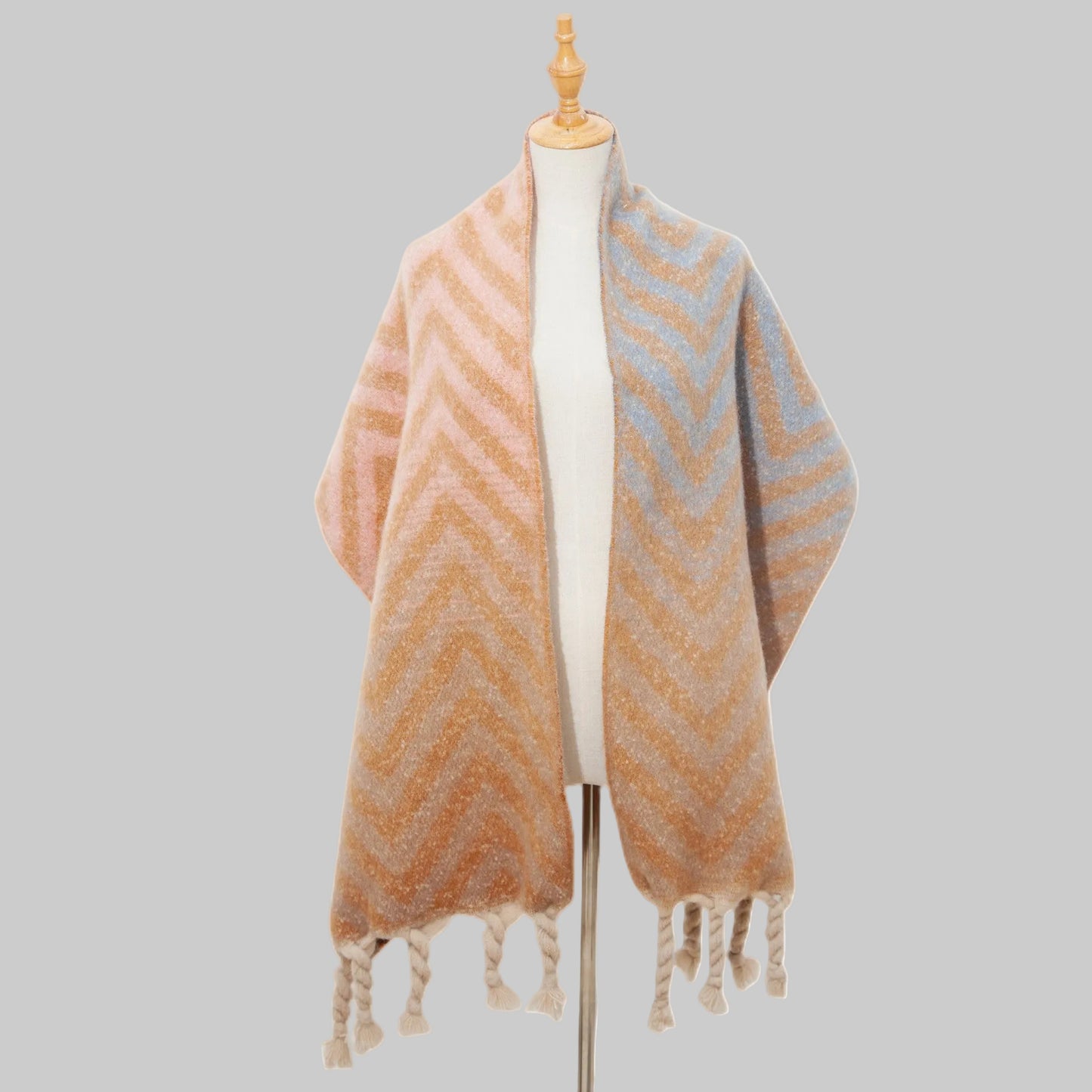 Loraine | Varm Halsduk Med Sicksackmönster