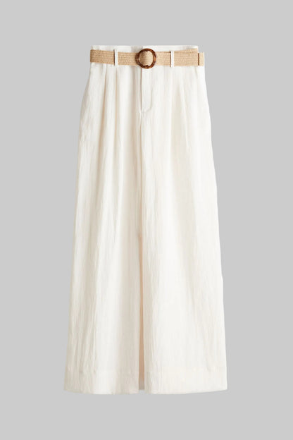 Amalfy | Linnebyxa med skärp