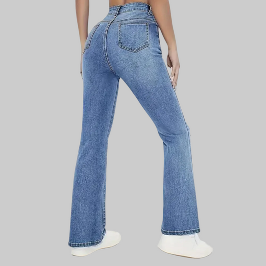 Avalara | Jeans Med Hög Midja