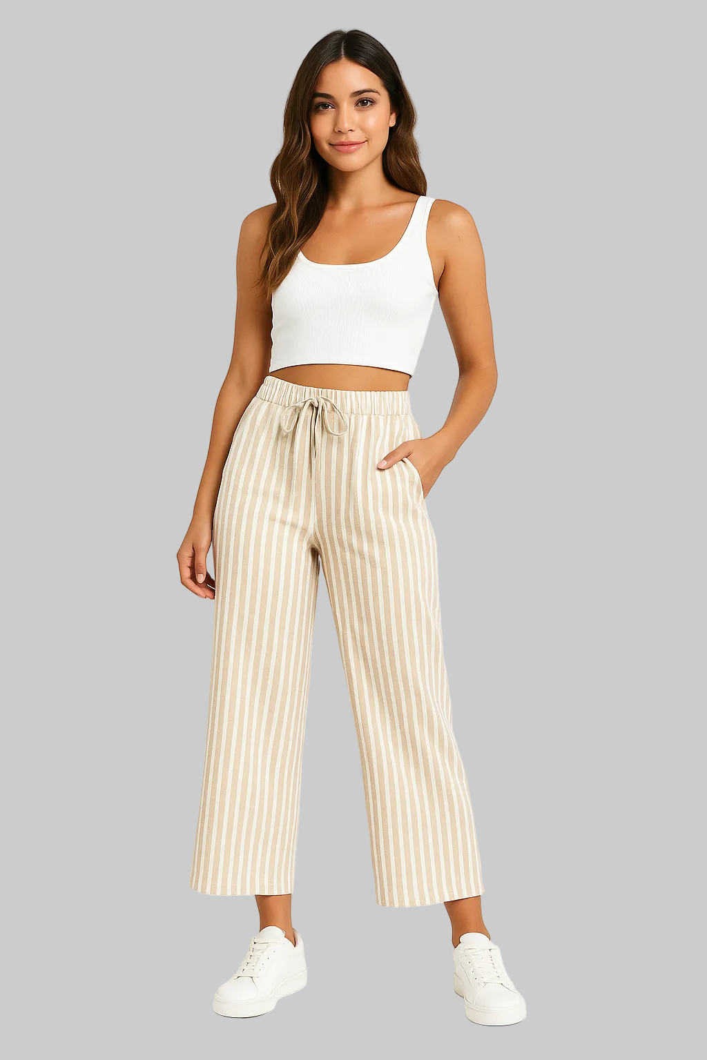 Svelta | Vida Byxor Med Randig Design