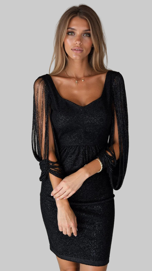 Lunara | Elegant Glitterklänning Med Smickrande Passform