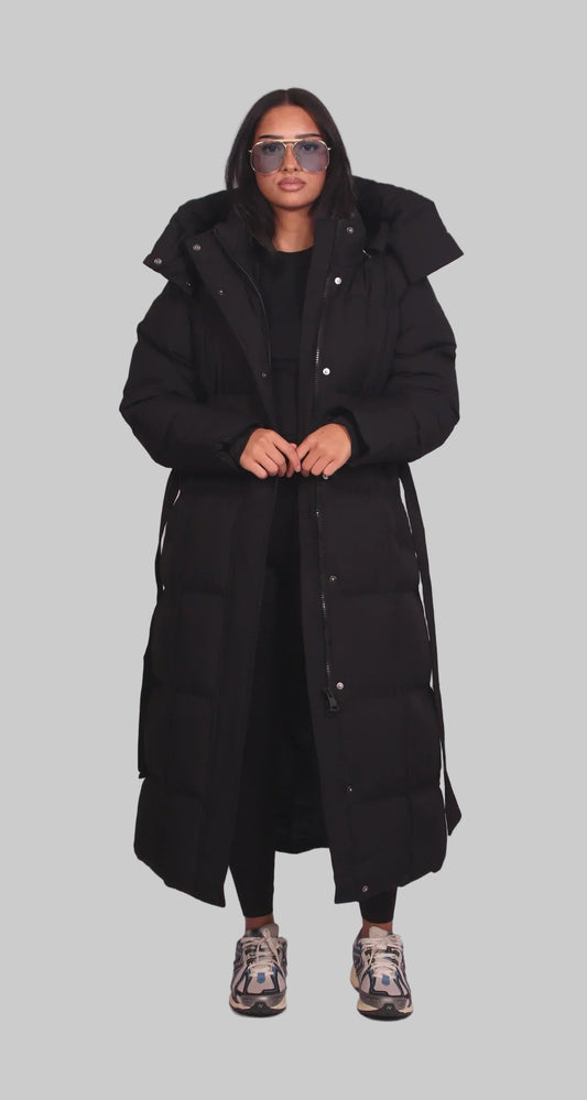 Lyskara | Lång Bälte Pufferjacka