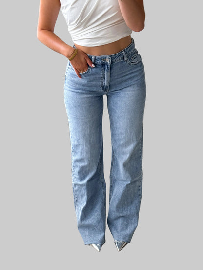 Delara | Denim Flare Jeans