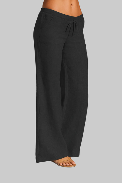 Majken | Luftiga Sommarbyxor Vid Modell