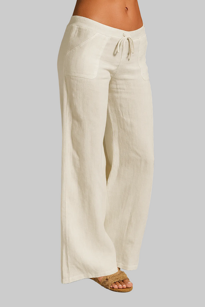 Majken | Luftiga Sommarbyxor Vid Modell