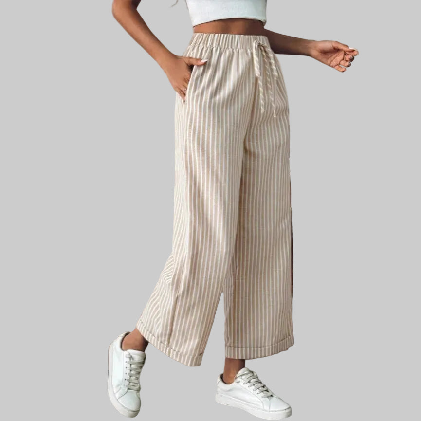 Svelta | Vida Byxor Med Randig Design