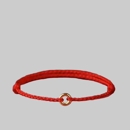 Iselva | Handvävt Guldcirkelarmband