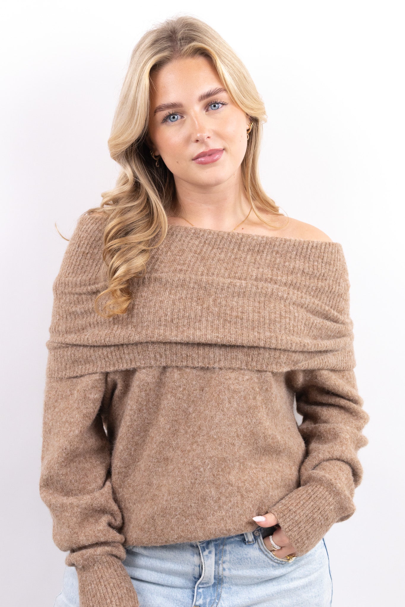 Off Shoulder Sweater