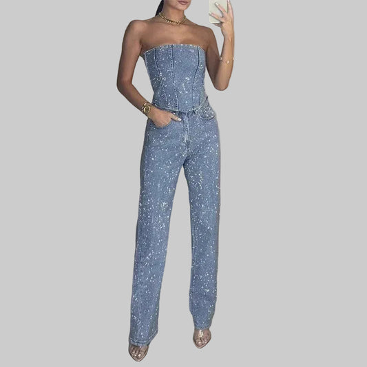 Amina | Glitterkorsett Set