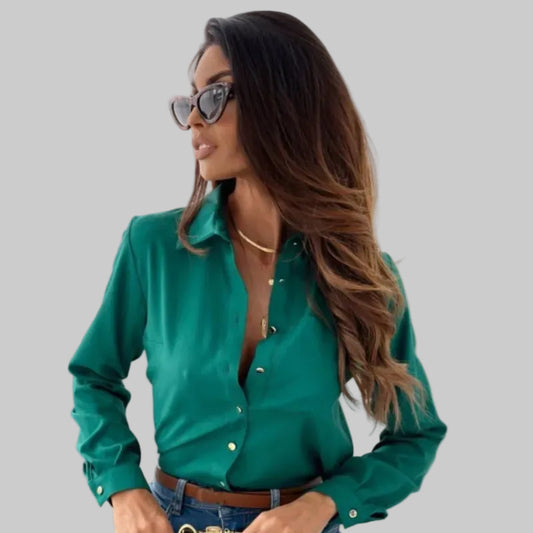 Noreya | Elegant Blus Med Långa Ärmar