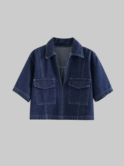 Almaya | Denimset Kortärmad Jeansjacka