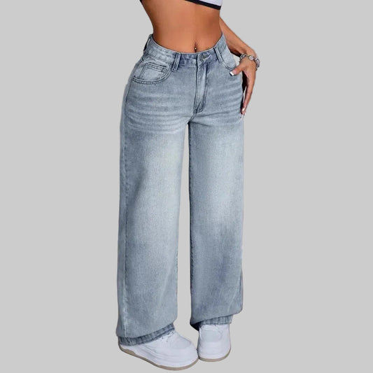 Ilaya | Högmidjade Vida Jeans