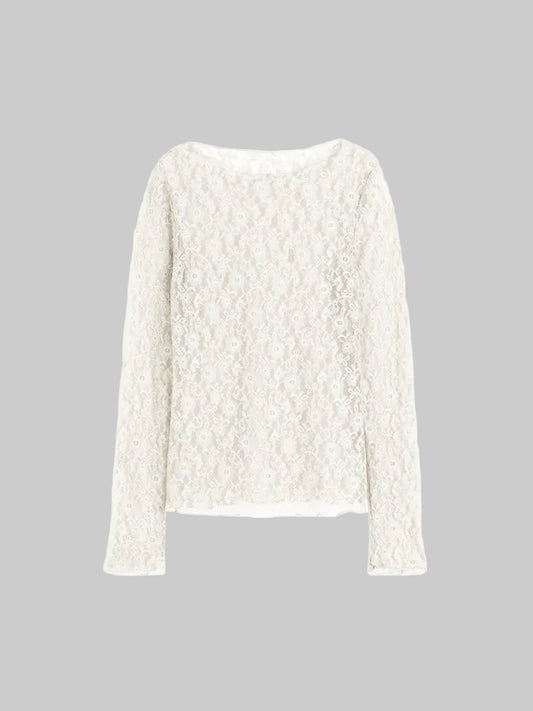 Cressida | Sheer Long-Sleeve Top