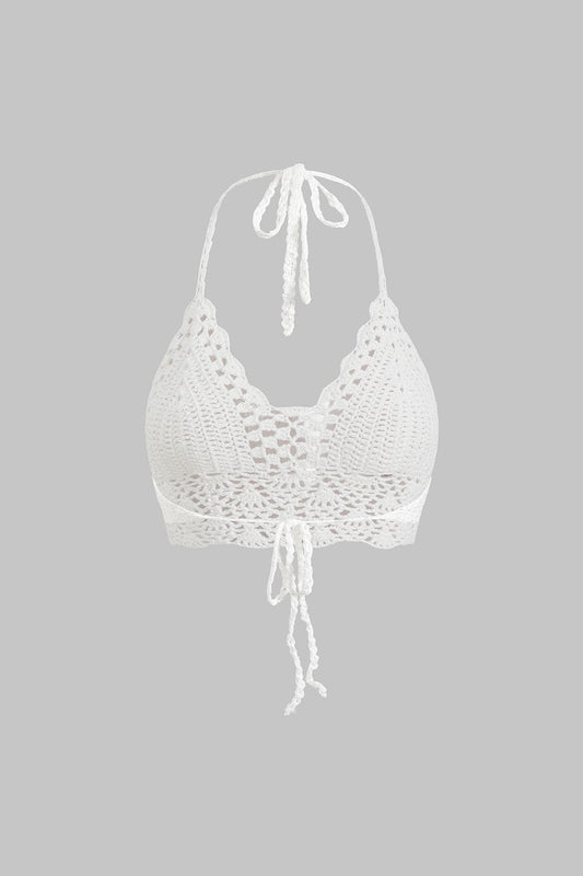 Vivienne | Luftig Handvirkad Bustier med Romantisk Design