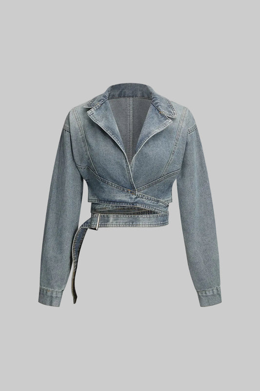 Karin | Beskuren Vickeljacka i Denim