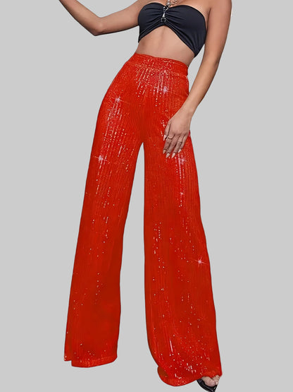 Astrina | Paljettbyxor Glansiga Vida Festbyxor