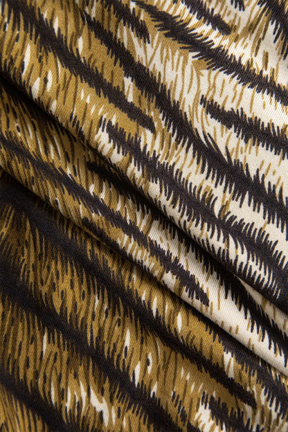 Vandela | Elegant Leopardmönstrad Midiklänning Vild Snygg