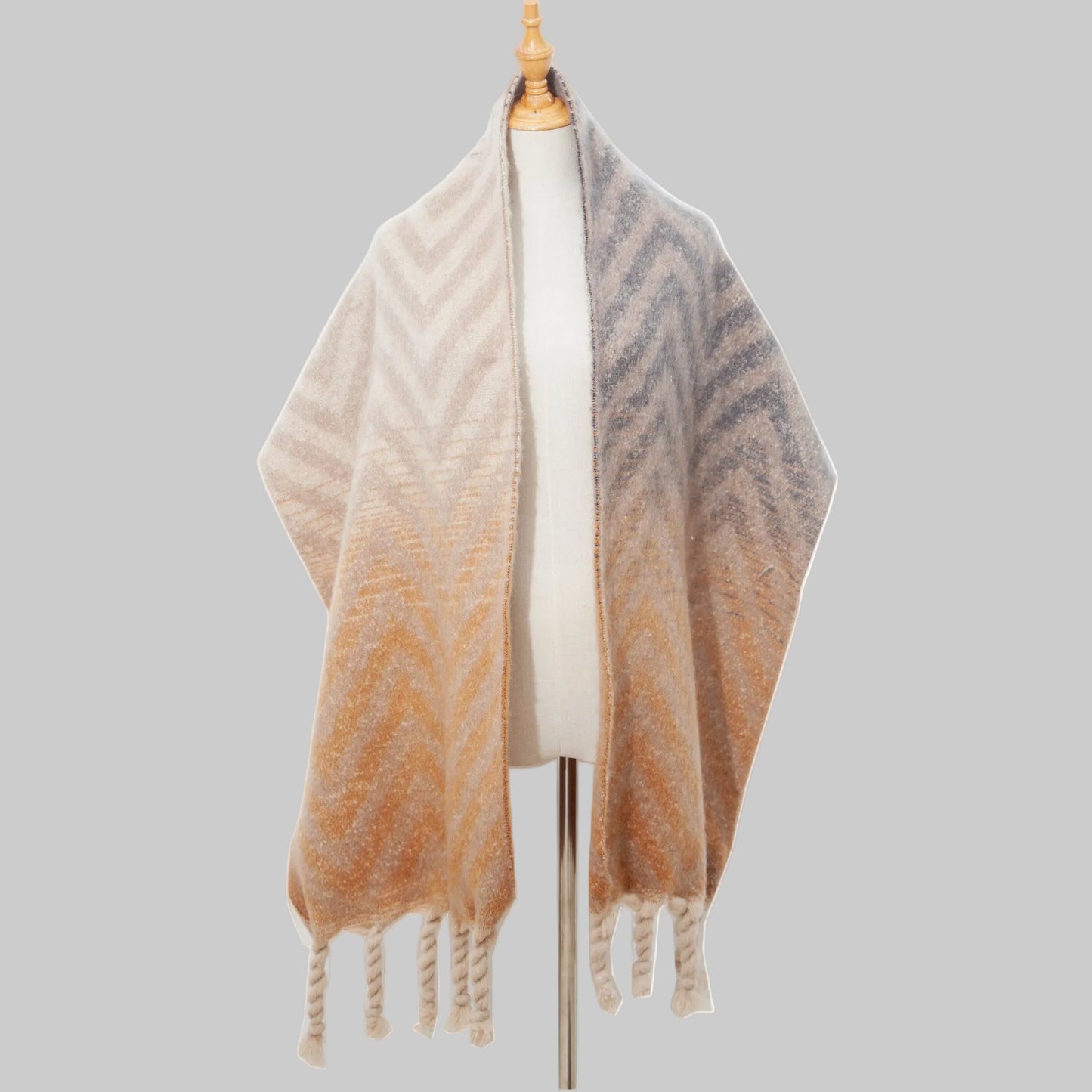 Loraine | Varm Halsduk Med Sicksackmönster