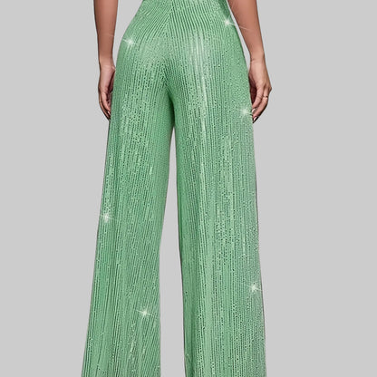 Astrina | Paljettbyxor Glansiga Vida Festbyxor