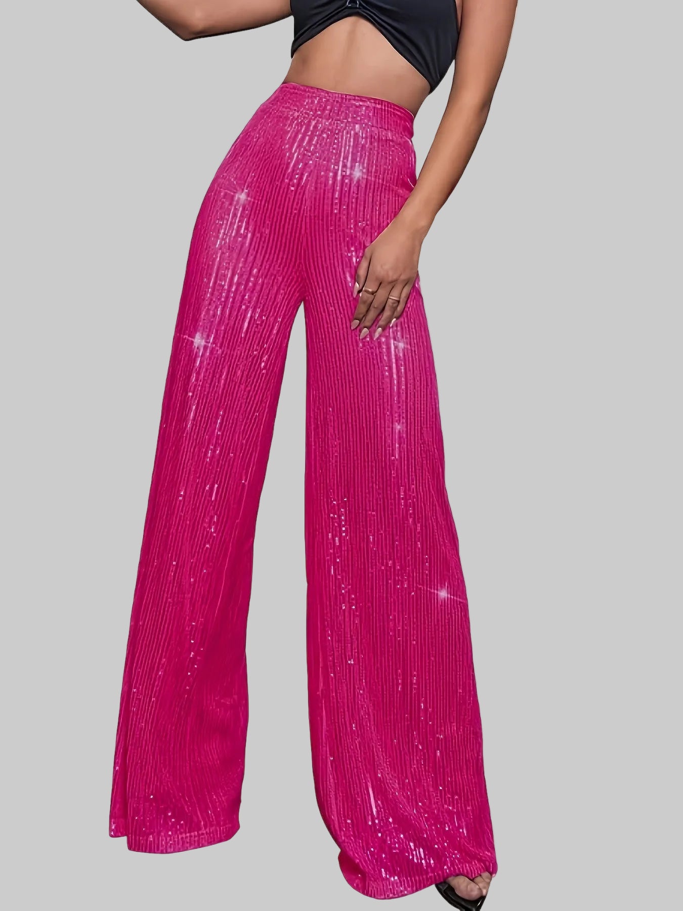 Astrina | Paljettbyxor Glansiga Vida Festbyxor