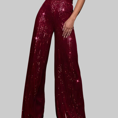 Astrina | Paljettbyxor Glansiga Vida Festbyxor