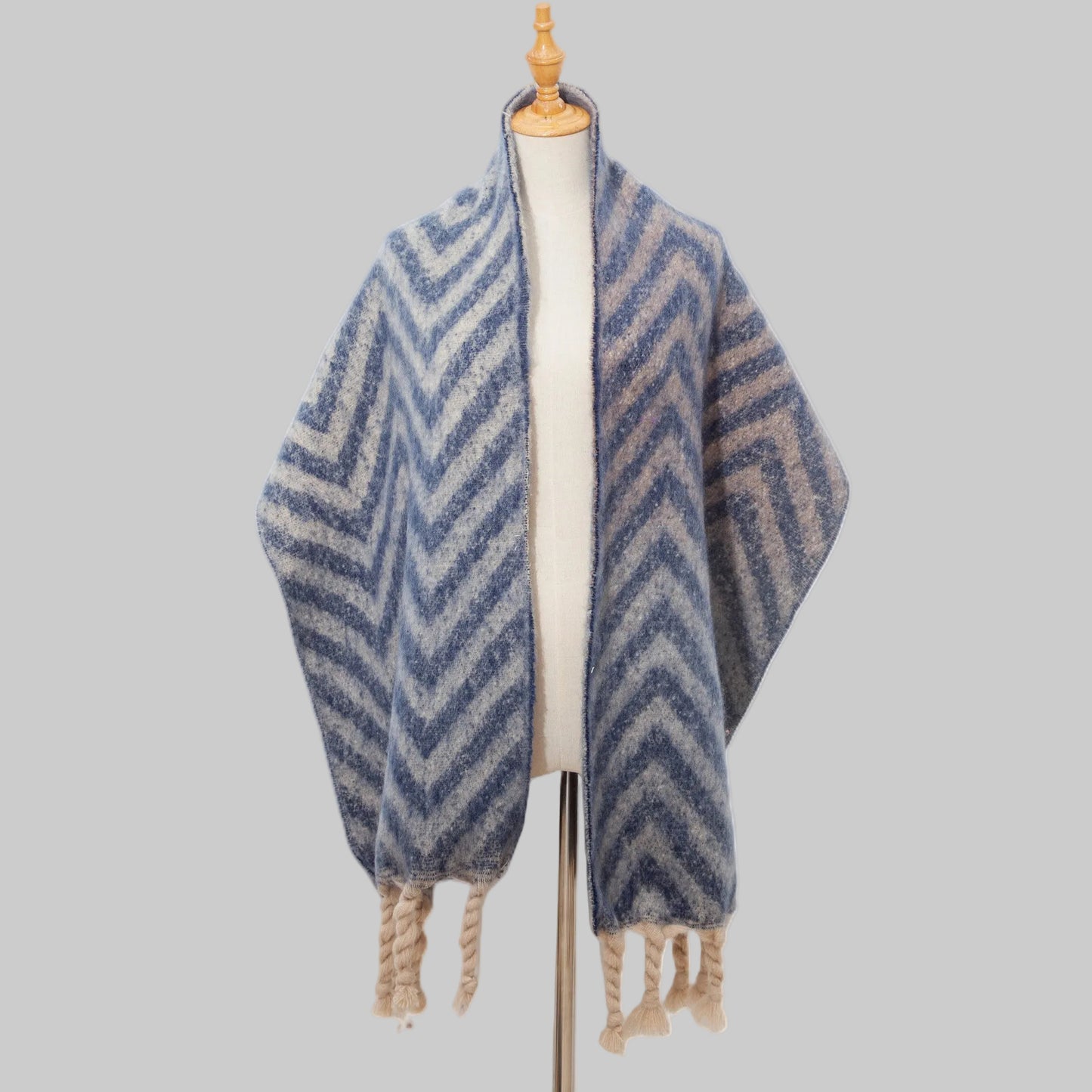 Loraine | Varm Halsduk Med Sicksackmönster